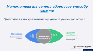 Проєкт "Математика і основи здорового життя", математика,6 клас.