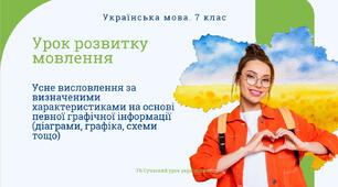 РМ "Усне висловлення за визначеними характеристиками на основі певної графічної інформації (діаграми, графіка, схеми тощо)" УРМ Презентація