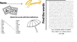 Аркуш завдань "Summer"