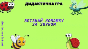 Дидактична гра "Впізнай комаху за звуком"