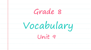 Prepare 8. Unit 9. Vocabulary