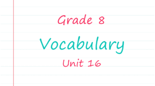 Prepare 8. Unit 16. Vocabulary
