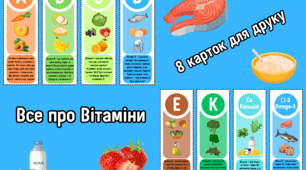 Картки "Все про Вітаміни"