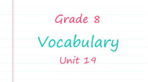 Prepare 8. Unit 19. Vocabulary