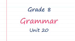 Prepare 8. Unit 20. Grammar