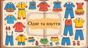 Логопедична інтерактивна презентація "Одяг та взуття"