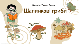 7 клас НУШ.  Шапинкові гриби
