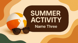 Summer Activity: Name 3 – speaking game for teens