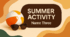 Summer Activity: Name 3 – speaking game for teens