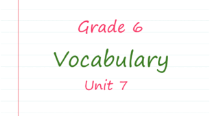  Prepare 6. Unit 7. Vocabulary