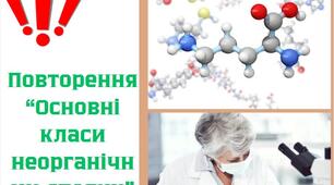Повторення за 8 клас "Основні класи неорганічної хімії"