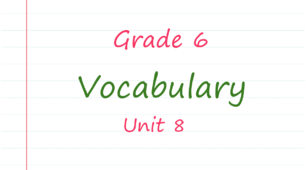 Prepare 6. Unit 8. Vocabulary