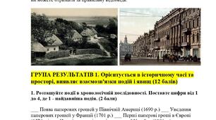 Комплексна підсумкова робота за ГР. 5 клас. Досліджуємо історію і суспільство. Розділ 4. ІСТОРІЯ НАВКОЛО НАС
