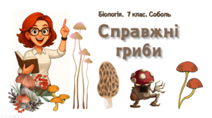 7 клас НУШ.  Справжні гриби