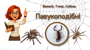 7 клас НУШ.  Павукоподібні
