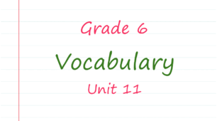 Prepare 6. Unit 11. Vocabulary