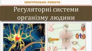 Контрольна робота з біології 8 клас. Тема: Регуляторні системи організму людини.