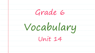 Prepare 6. Unit 14. Vocabulary