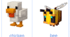 Minecraft animals карточки, 34 шт