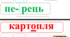 Картки для читання  - "Городина"