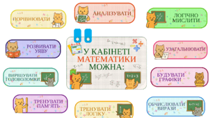Оформлення "У кабінеті математики можна.."