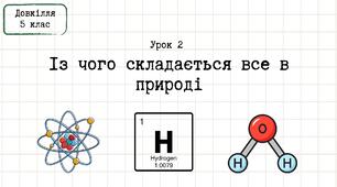 Довкілля 5 клас_Урок 2_Із чого складається все в природі