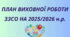 План виховної роботи ЗЗСО на 2025/2026 навчальний рік