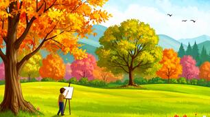 План-конспект "Малювання пейзажу"