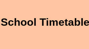 Робочий аркуш "School timetable"