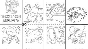 Mini colouring book «Summer Holidays»