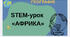 STEM-урок «АФРИКА»