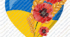 Шаблон аплікації на українську тематику "Патріотичне серце"