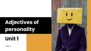 Prepare 7. Unit 1. Adjectives of personality