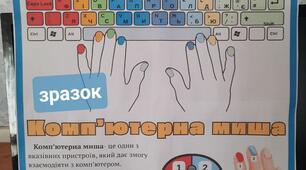 Стенд для кабінету інформатики “Клавіатура та Миша”