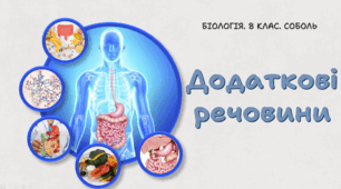 8 клас НУШ. Додаткові речовини. 