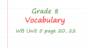 Prepare 8. Unit 5. Vocabulary. Crime and criminals (WB pp. 20, 22)