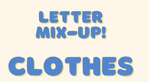 Worksheet "Letter mix-up. Clothes". Робочий аркуш "Розсипані слова. Одяг".