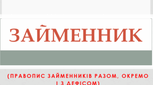 Займенник Правопис. Тренажер  (НУШ)
