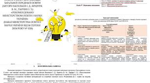 Навчальна програма з Громадянської освіти 8 клас НУШ 1 год. на 25-26 н.р.