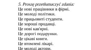 Граматично-розмовний практикум Liczba mnoga. Cechy charakteru
