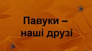 Виховний захід для учнів 3-4 класів з використанням презентації "Павуки - наші друзі"