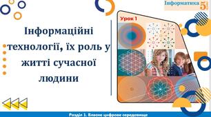 Інформаційні технології, їх роль у житті сучасної людини