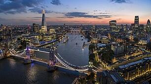Travelling over London