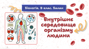Внутрішнє середовище організму людини. 8 клас НУШ