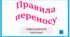 Правила переносу. Орфографічний тренажер