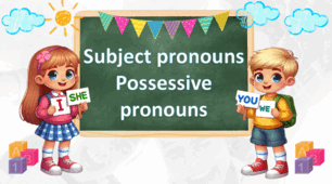 Інтерактивна презентація "Subject and possessive pronouns". Oсобові та присвійні займенники.