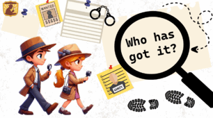 Інтерактивна презентація "Who has got it?". Вживання Have got / Has got. Детективи.