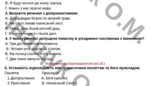 Комплексна підсумкова діагностувальна робота №1 за ГР1,2,3,4 для 8 класу з української мови за темою: ВСТУП. ПОВТОРНЕННЯ ТА УЗАГАЛЬНЕННЯ ВИВЧЕНОГО