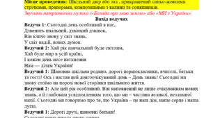 1 ВЕРЕСНЯ. СВЯТО ЗНАНЬ 2025-2026 н.р «Ми – майбутнє України»