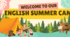 Банер-розтяжка. Banner_Welcome to Our English Summer Camp